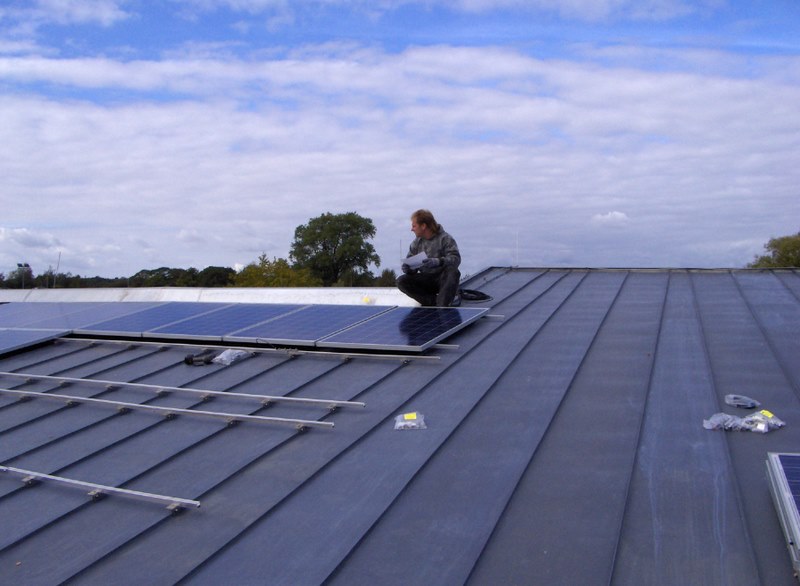 Module auf das Dach